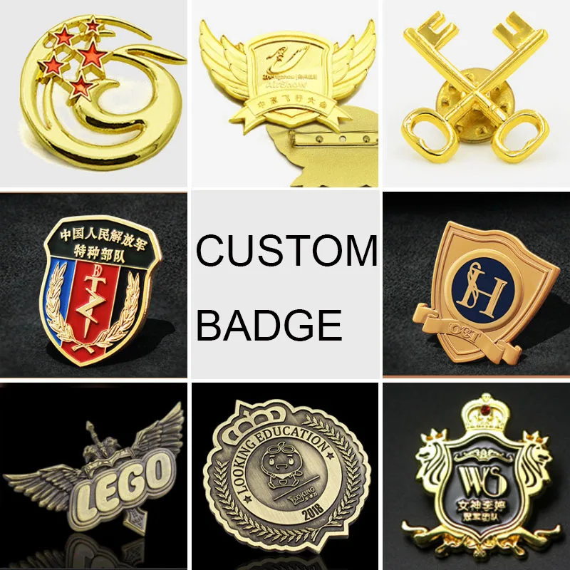 blank button round tinplate metal lapel pin badge