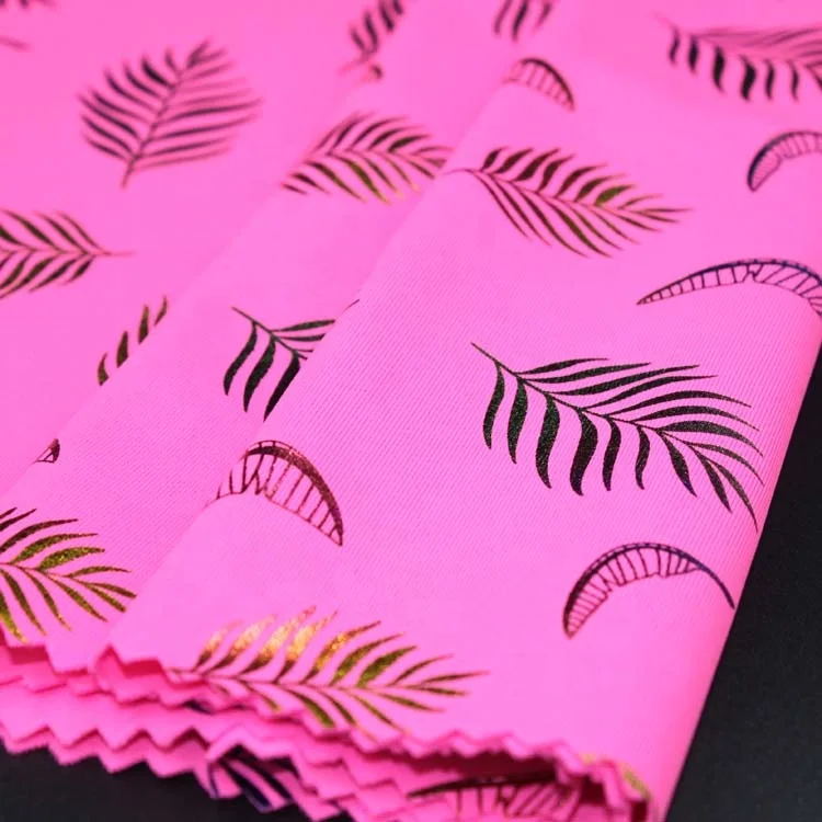 new style polyamide elastane wholesale printing pattern foil printing iridescent sequin fabric