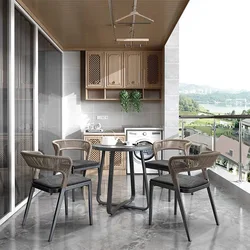 Wholesale Custom Modern Rattan Chair Patio Kitchen Garden Furniture Set Outdoor