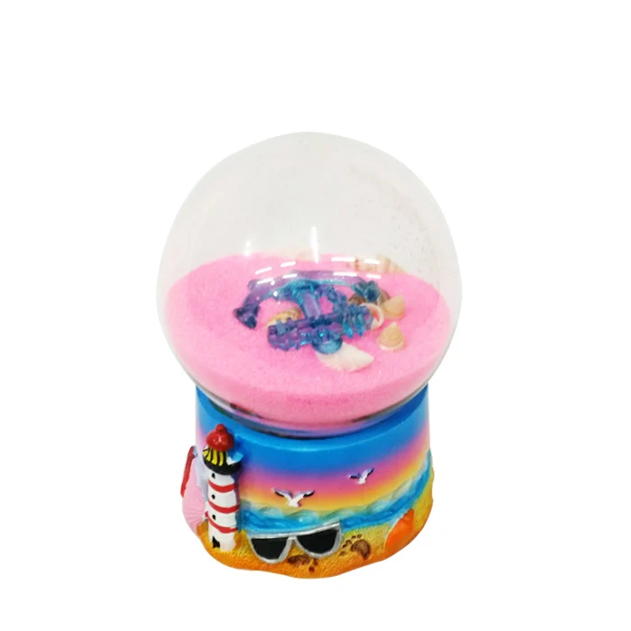 65# Resin Snow Ball Custom Glass Water Globe Tourism