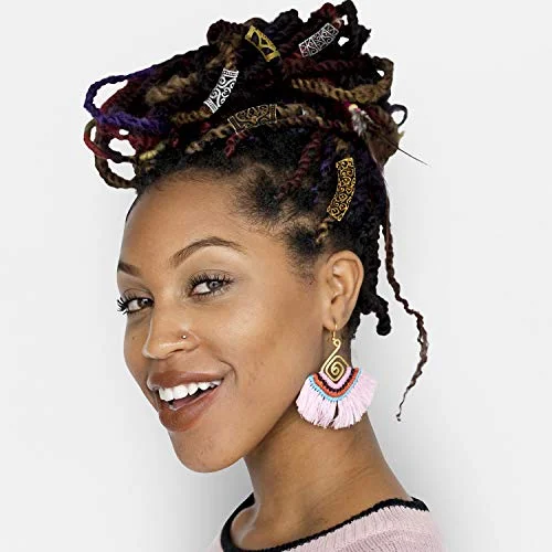 Norse Viking Beard Bead Rasta Dreadlocks Runes Beads for Beards Hair Paracord