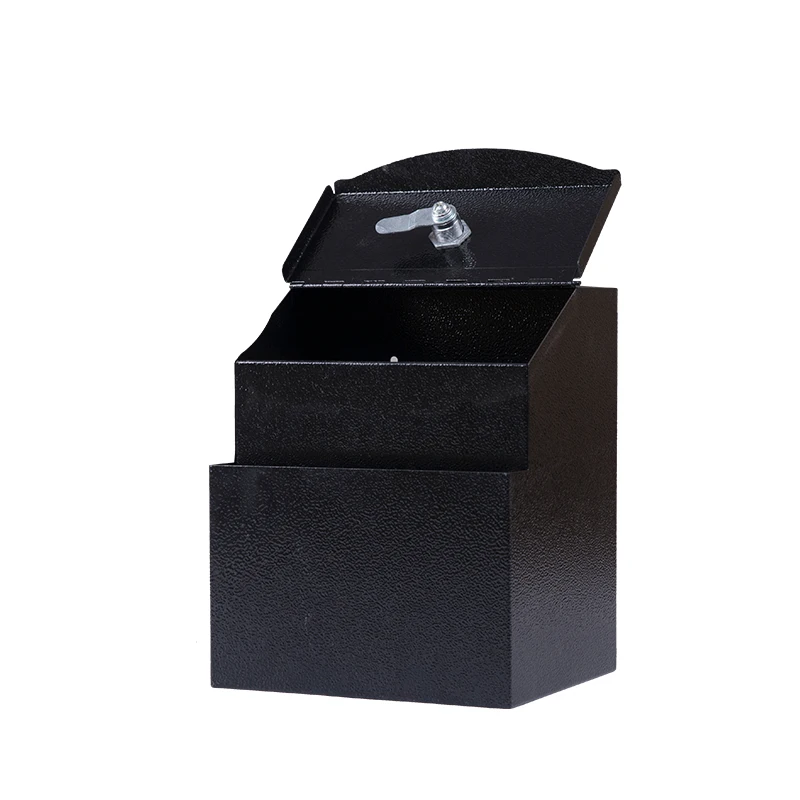 Custom Large Wall-Mounted Stainless Steel Mailbox Square Ballot Boxes with Lock Garden Style Mailbox Suggestion Box