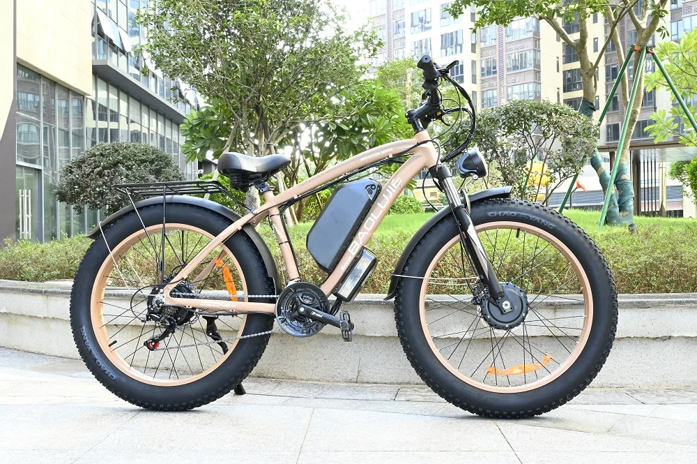 26 inch dual driver hydraulic disc brake 26*4.0 electric bicycle 2000w 50-80km for adults 45km/h with Shi-Mano 21 Speed