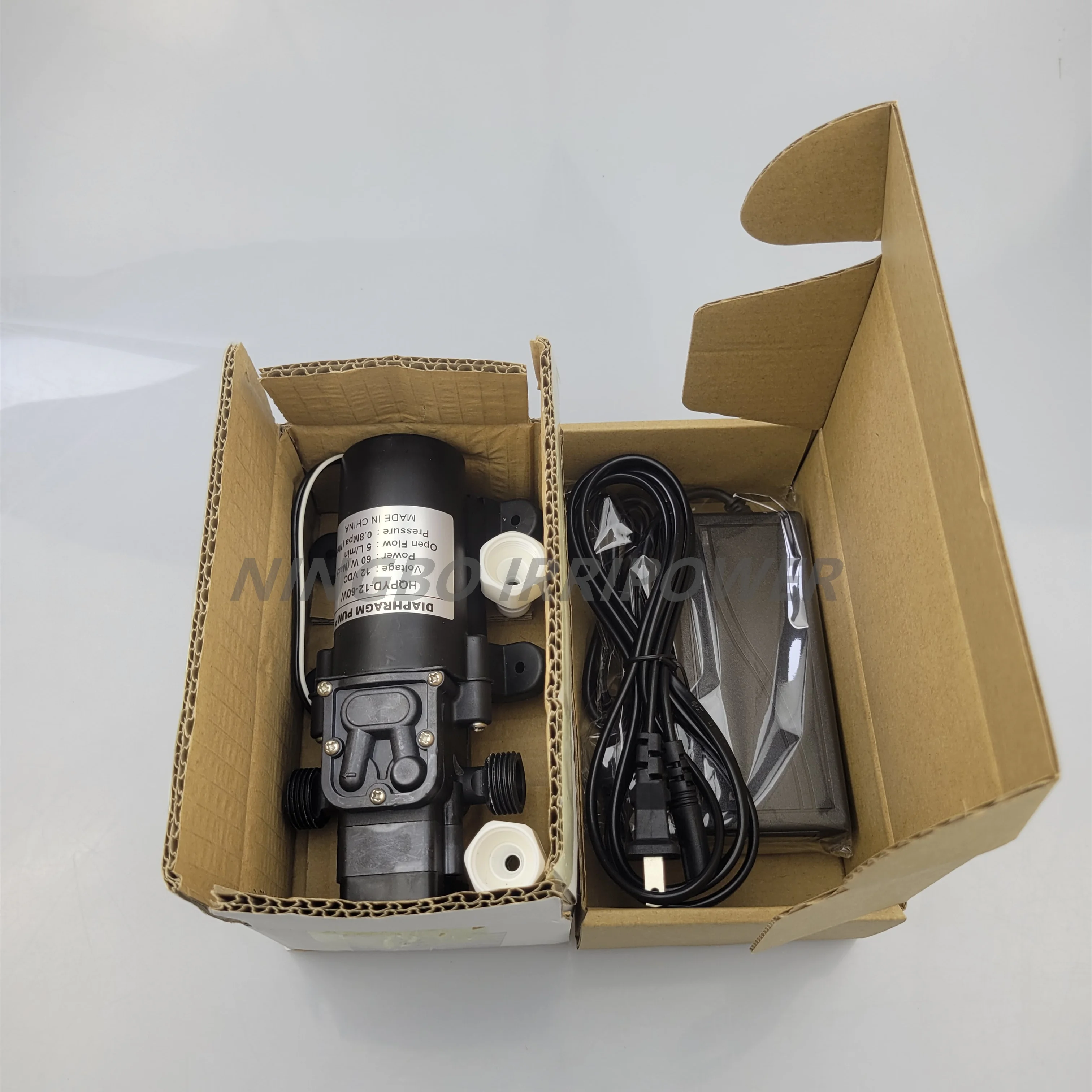 Mist cooling kit parts AC/DC 12V 5A adapter and 12V DC voltage 60W diaphragm pump