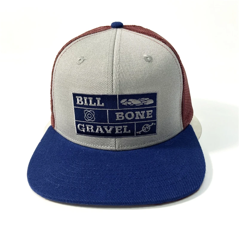 Wholesale Price Trucker Hats High Quality Snapback Competitive Price Snapback With Patch Flat Bill Mesh Snapback Cap Trucker Hat