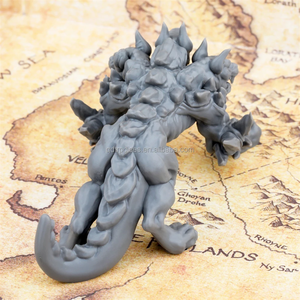 Paintable Majestic Cerberus Monster DND Miniature Fantasy Powerful Role-Playing Game Experience Miniature Terrain