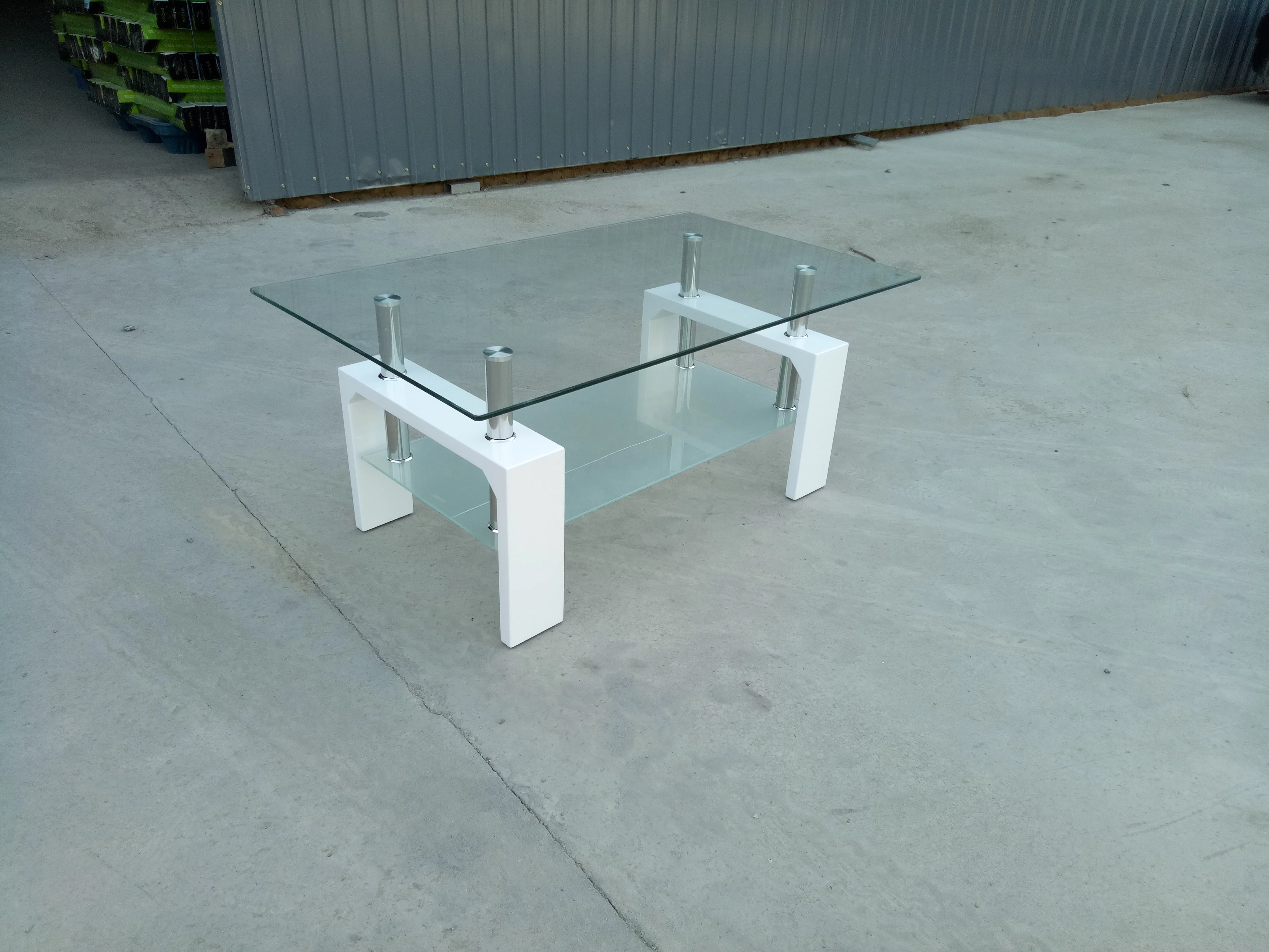 High quality modern glass coffee table for living room