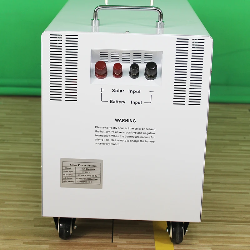 2000W Solar Air Conditioning Generator Home Solar Power Generator With Long Time Working Capacity 12.8V 200Ah Lithium battery