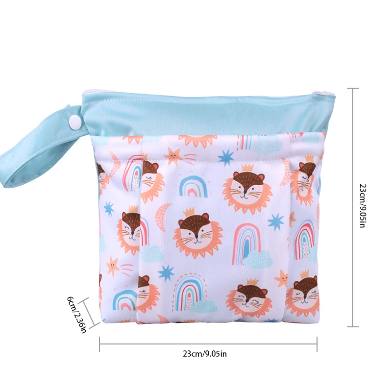 Babyshow 3 dimensional diaper storage travel Pul Waterproof Reusable Baby Cloth Mummy Wet Dry Bikini Bag for breast pump parts