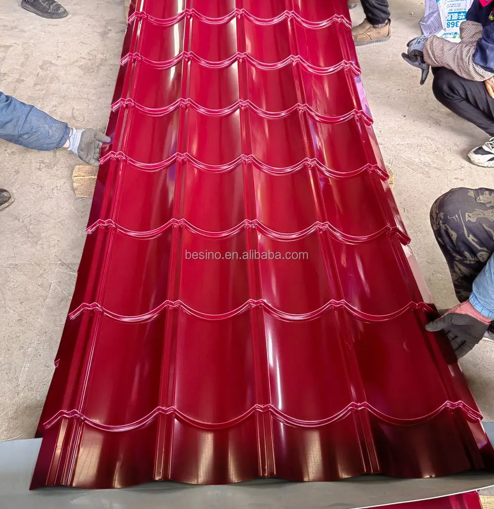 PPGI Corrugated Galvanized Steel Sheet Corrugated Steel Sheet Zinc Roofing Sheet Plain Roof Tiles