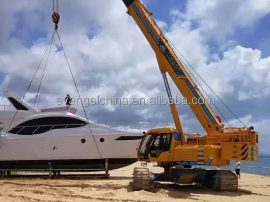 crane lifting equipment China brand new 55 ton hydraulic mobile telescopic boom crawler crane XGC55T for sale