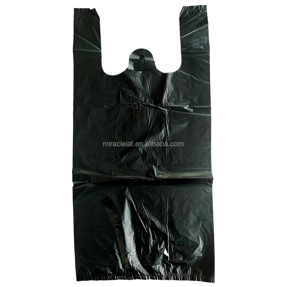polythene eco friendly bags t-shirt bag hdpe film HDPE blue bags  for shopping