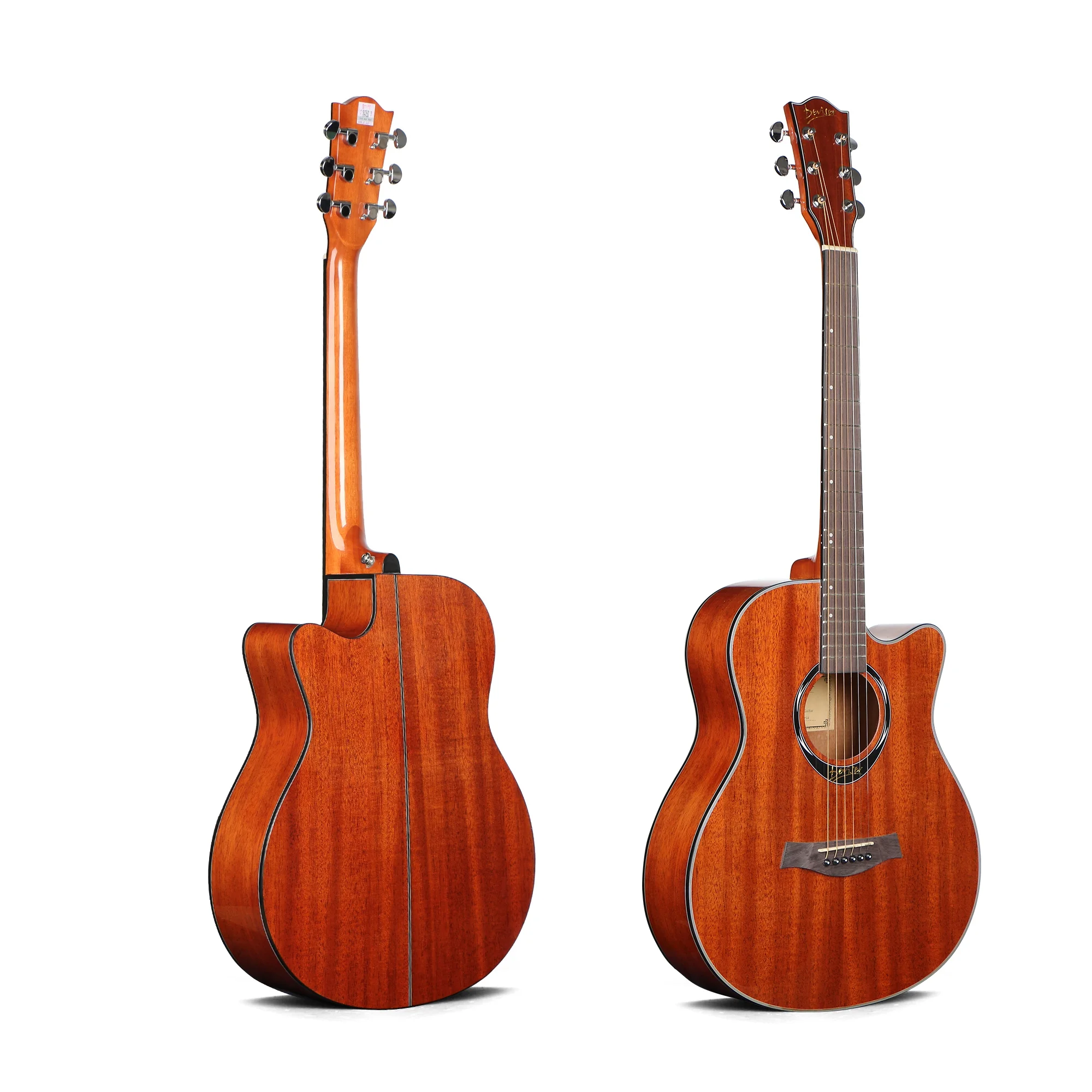 Wholesale high gloss sapele acoustic guitar