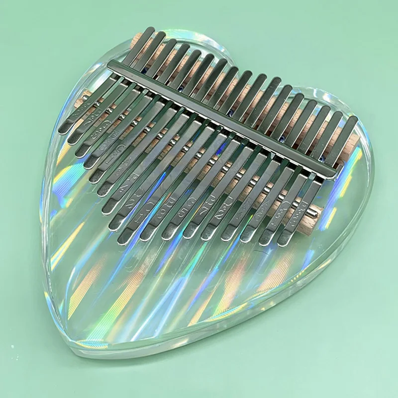 Музыкальный инструмент Sanza Mbira акриловое кристаллическое прозрачное стекло калимба 17 клавиш Пальчиковое пианино для пальцев