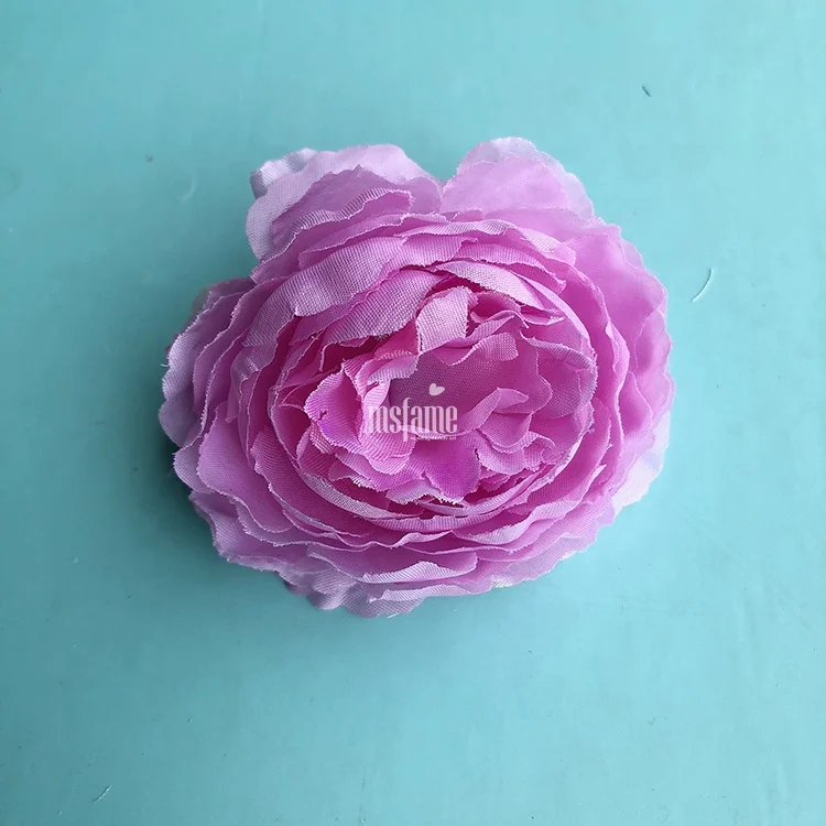 MSFAME cheap price factory wholesale flowers silk peony heads artificial flower head