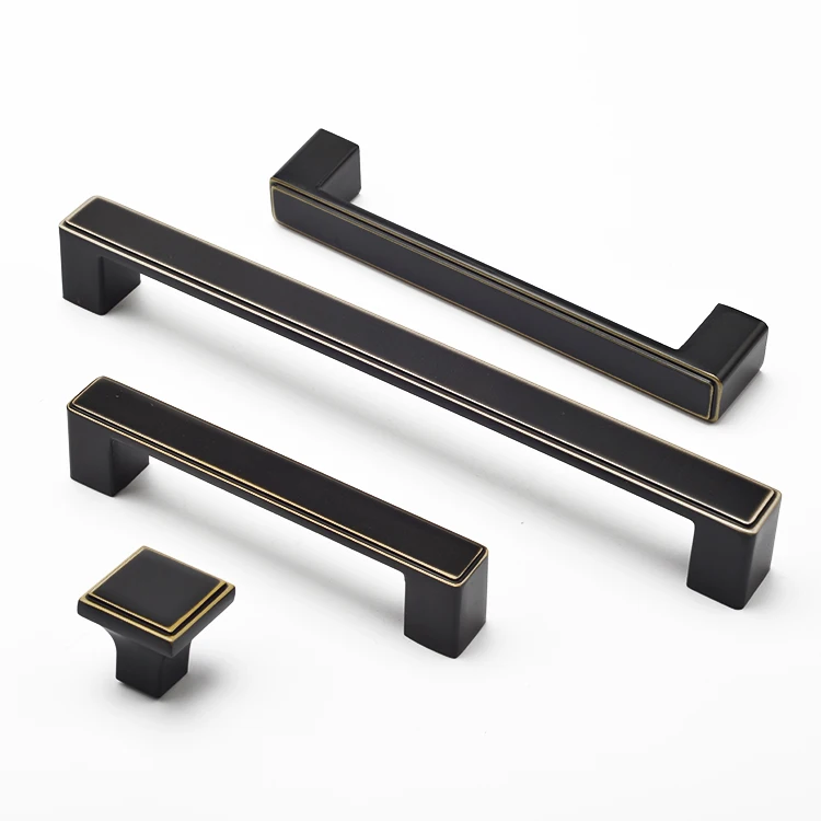 Customized good quality furniture handle zinc alloy bedroom hardware wardrobe handles