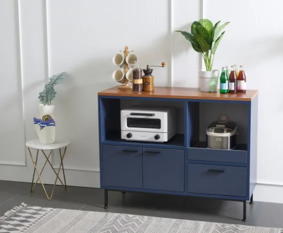 New Design Cheap Chinese Modern MDF Particle Board Wooden Kitchen Dining Room Sideboard