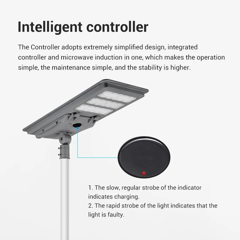 SMD optical lens bright Solar Street Lighting outdoor Garden Solar LED Street Light CE RoHS certified Road public powered Lamp