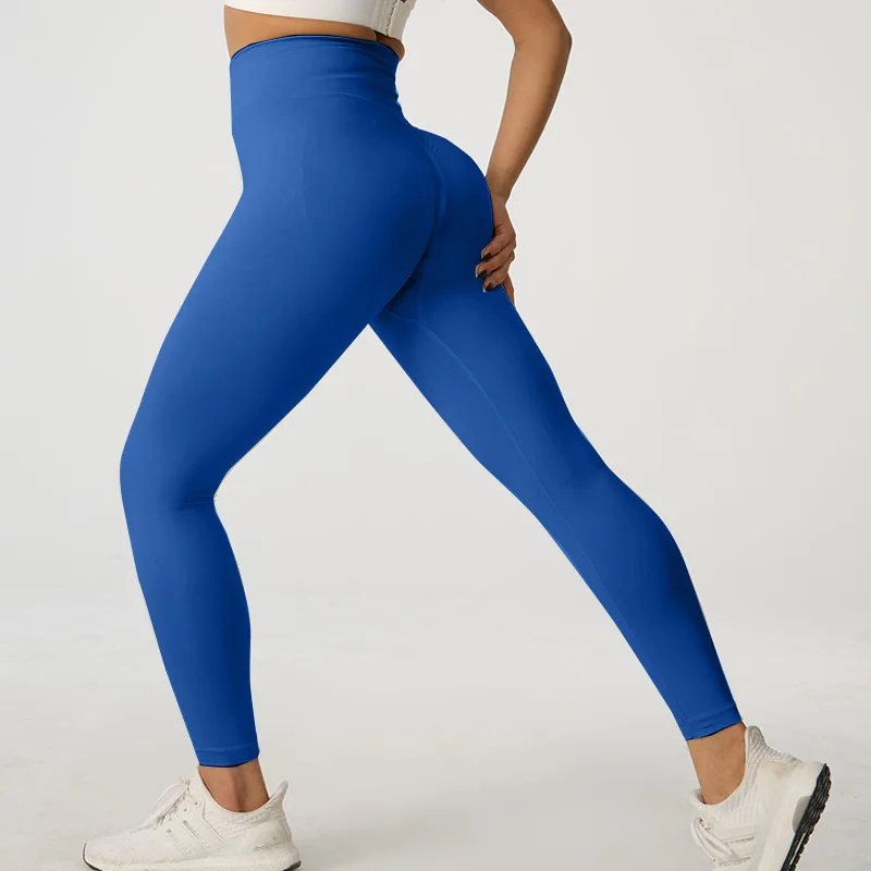 Wholesale high waist tights exercise tights quick-dry sports cycling pants butt lifting tummy control yoga leggings for women