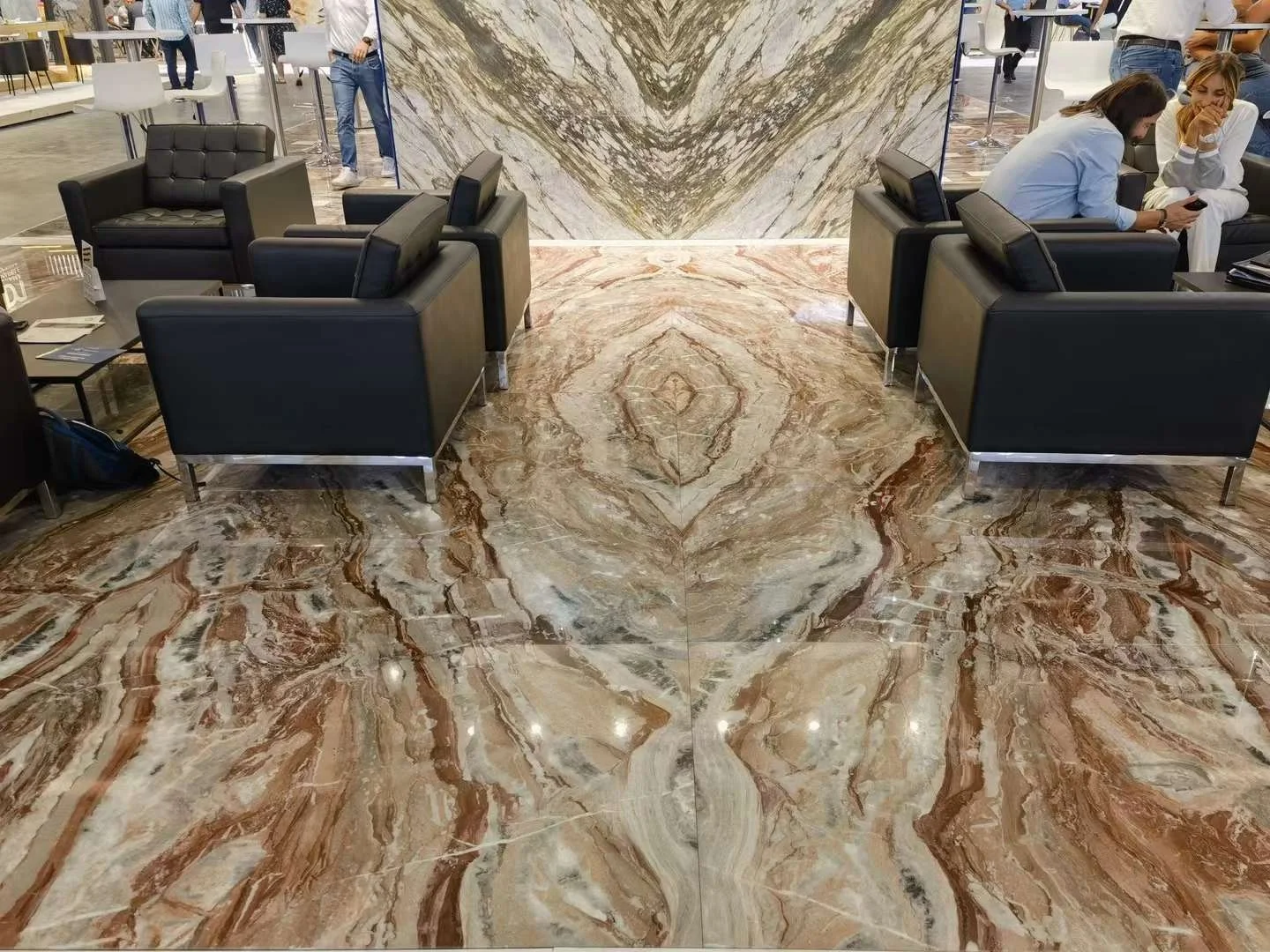 Natural Stone Italy Monica Red Marble Slab Marble Tile For Floor Wall Panel Stairs Kitchen Island Marble Dining Table