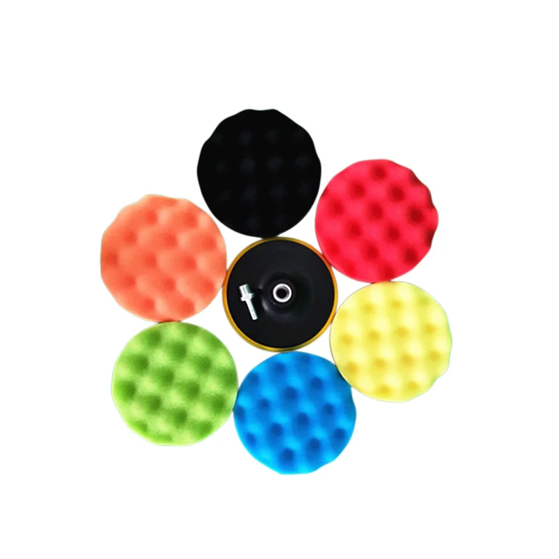 10pcs 3' Polishing Pads Kit Sponge Waxing Buffing Foam Polish Pad Set for Car Sanding, Polishing, Waxing, Sealing Glaze
