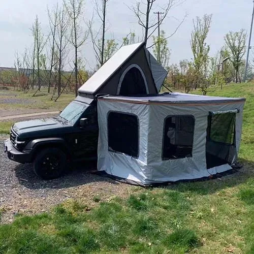 Hot sale outdoor soft roof top tent for camping 4wd Awning Camp Shelter Room
