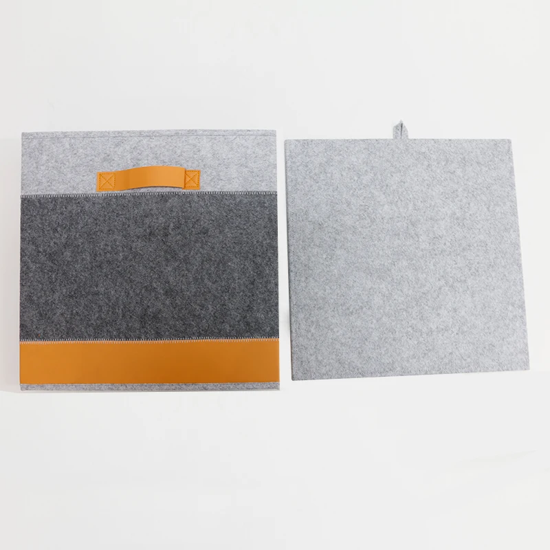 Fashion custom clothing storage organizer cube small foldable fabric felt storage box basket