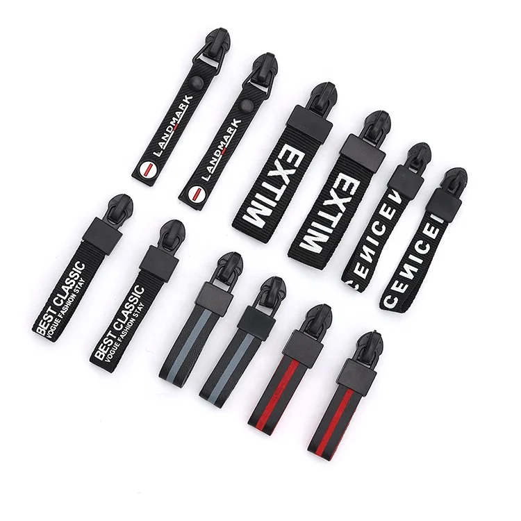 Custom Rubber Zipper Pull for Sport Clothing Custom Zipper Pullers head for Garments 1688 On Sale
