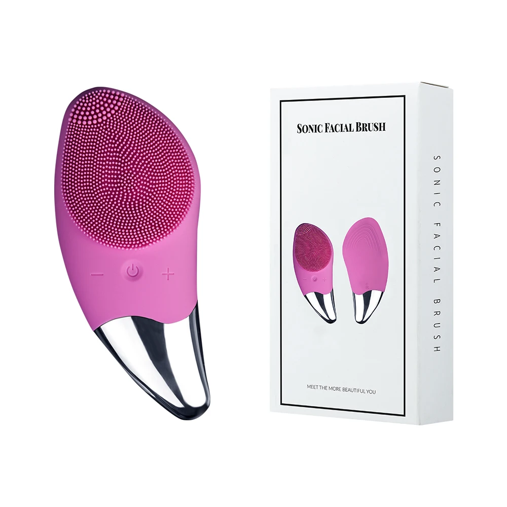 waterproof rechargeable personal care face makeup silicone cleaner facial cleansing brush