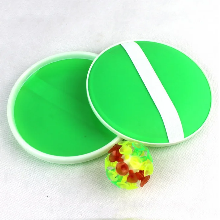 Sticky Ball Game LED Suction Cup Ball Wheat Straw Fiber Bats Toy