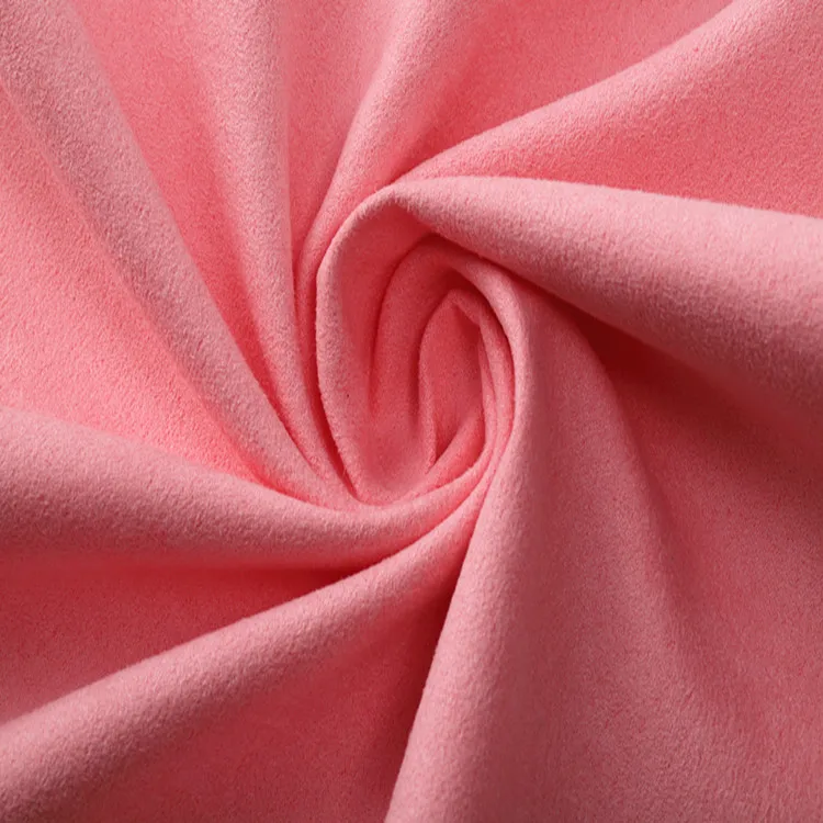 upholstery 100% polyester sofa cover fabric brushed sueded 	bag plush toy lining  complex fabrics