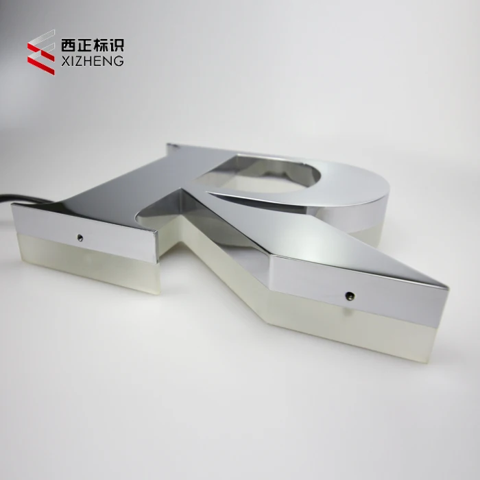 Оптовая продажа с фабрики-Прямые Индивидуальные крытый и открытый магазины коммерческая реклама 3D светодио дный знак из нержавеющей стали