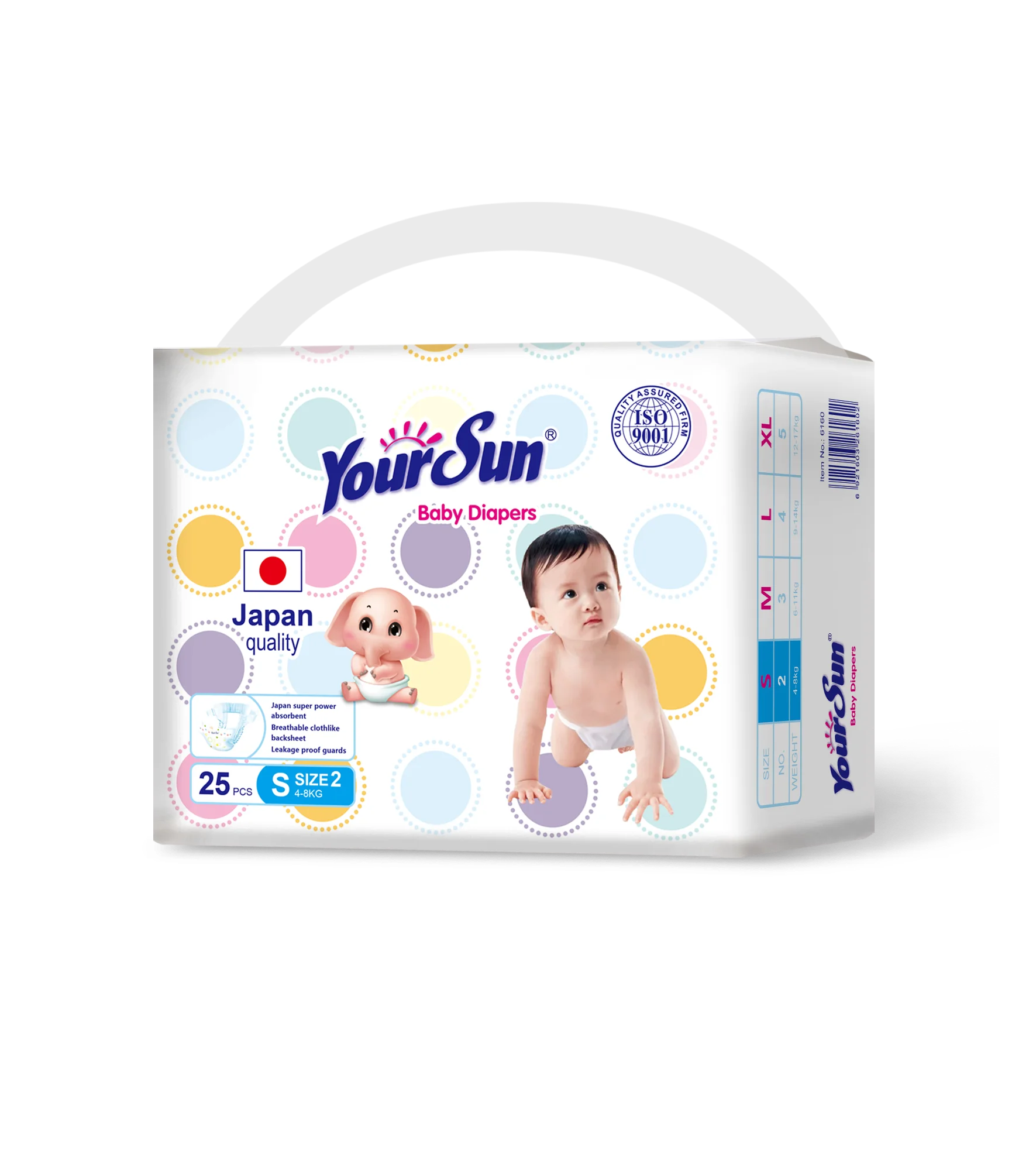 Hot sale Price Medium  Sleep Baby Soft Diaper 100 Pack Cloth Pampering Pants S Size Pants Diaper Manufactured For Newborns