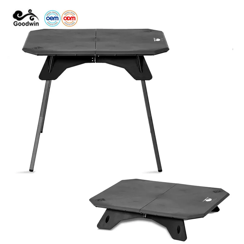 3.55LBS Super Lightweight Aluminum ABS New Design Camp Folding Compact Table