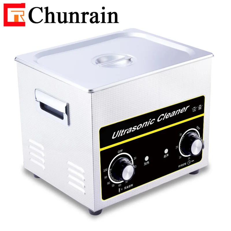 Chunrain 10L CR-040 Ultrasonic Cleaner Auto Parts Hardware Parts Tableware PC Boards factory price for sale