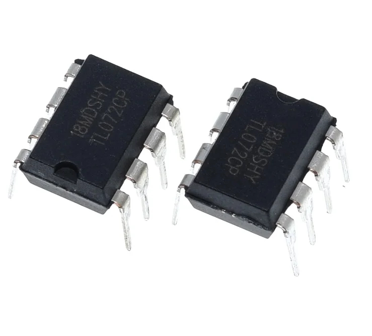 Новый и оригинальный электронный компонент IC TL072CP DIP8 TL072 DIP TL072CN DIP-8