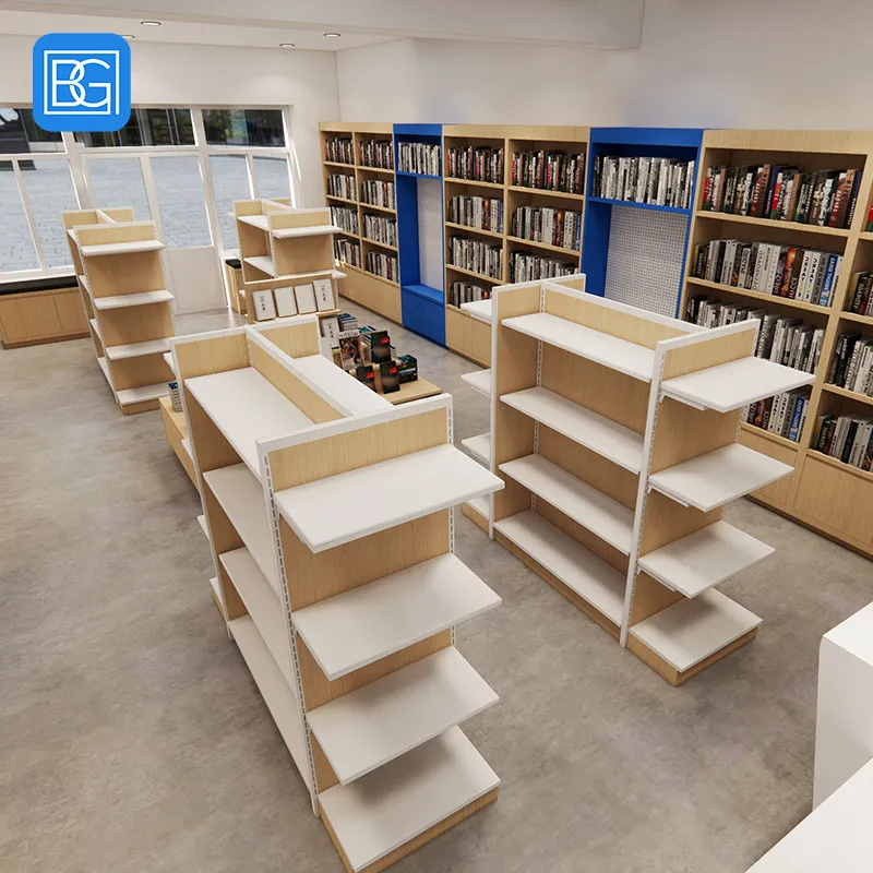 Высококачественная библиотека открытые книжные полки мебельная витрина украшение дерева мебель книжная полка