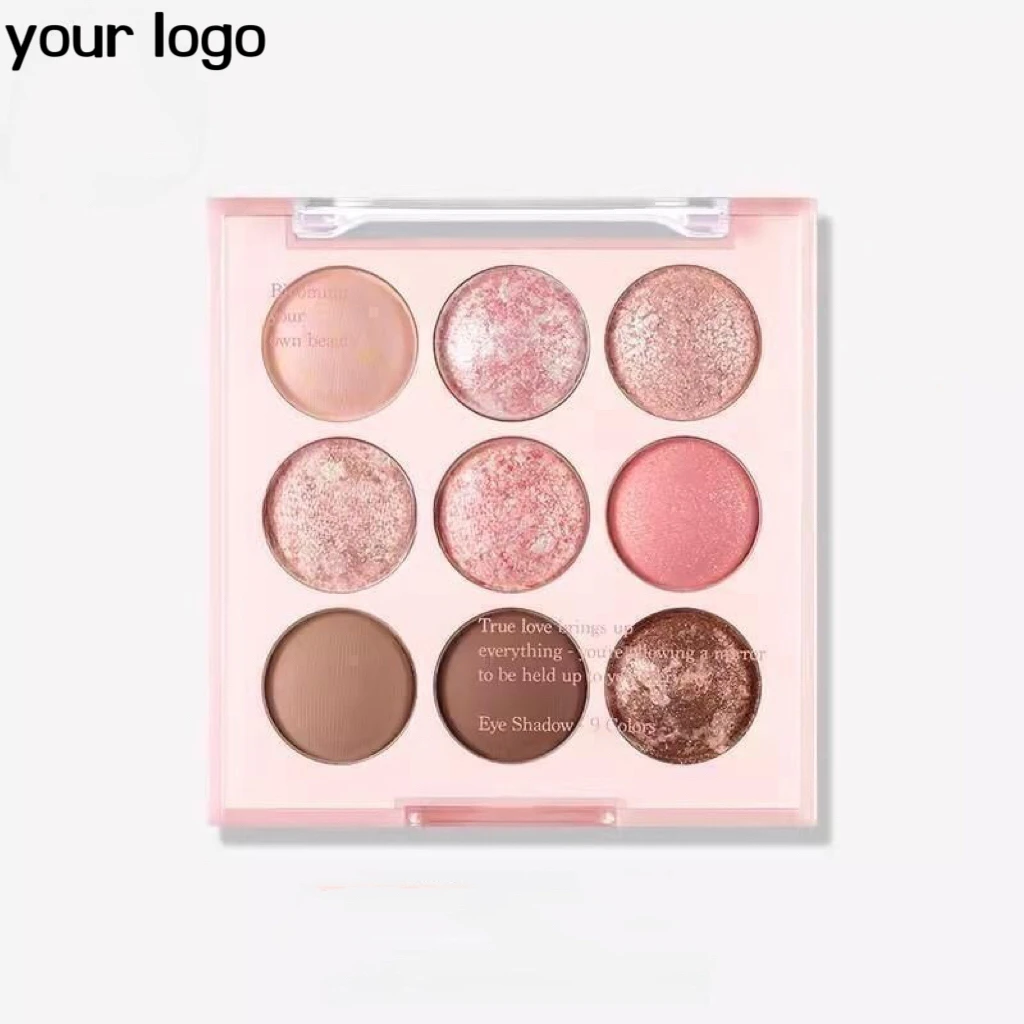 Wholesale Cosmetics 9Color Diamond Eyeshadow Golden beauty eyeshadow palette glitter shimmer eye shadow makeup