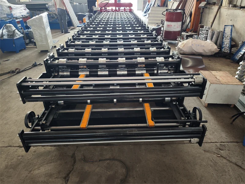 Double Layer Metal Roofing Corrugated Steel Sheet Tile Making Roll Forming Machine  folding machine price