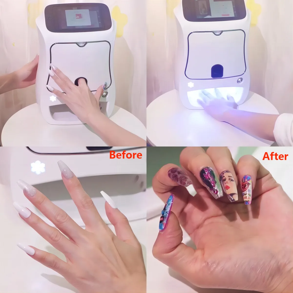 Diy 3d принтер для ногтей настольная печатная машина цифровой инструмент оборудование печати