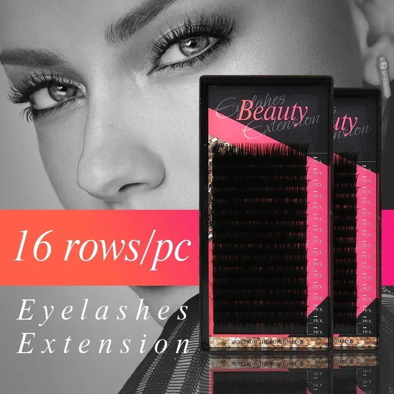 Free Sample Natural Soft custom made korea PBT fibre private label lash extension individual eyelash extension