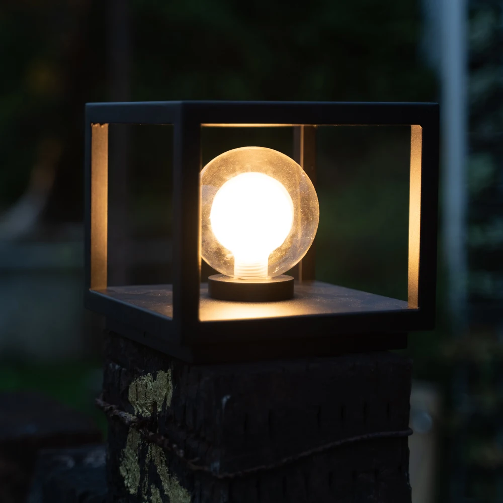 2020 Aluminum Modern Design E27 Bulb 4W 6W Outdoor IP65 Led Pillar Light