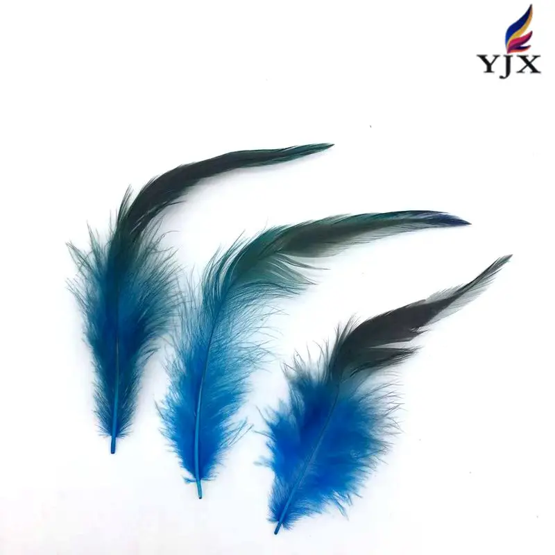 Wholesale Saddle Hackle Black Rooster Feather for Crafts Natural Pheasant Neck Feathers DIY Pendant Earrings Dream Catcher