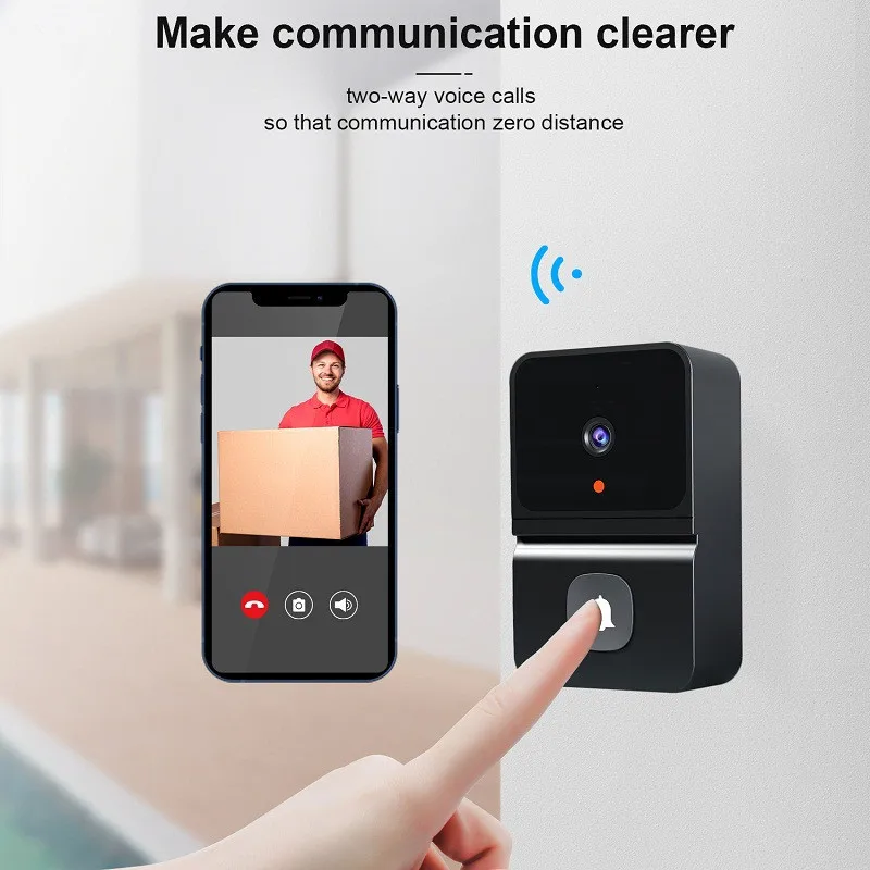 The new intelligent visual doorbell T23 cloud storage wireless wifi household remote low power consumption intercom