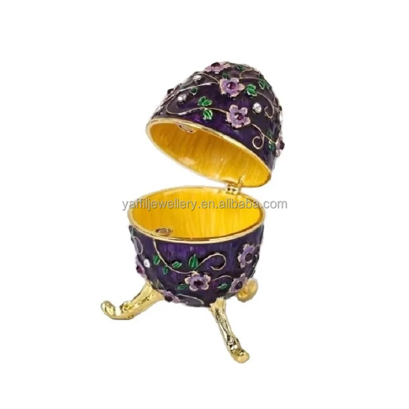 enamel  Feberge egg  Gifts jewelry box and Creative jewelry small ornaments