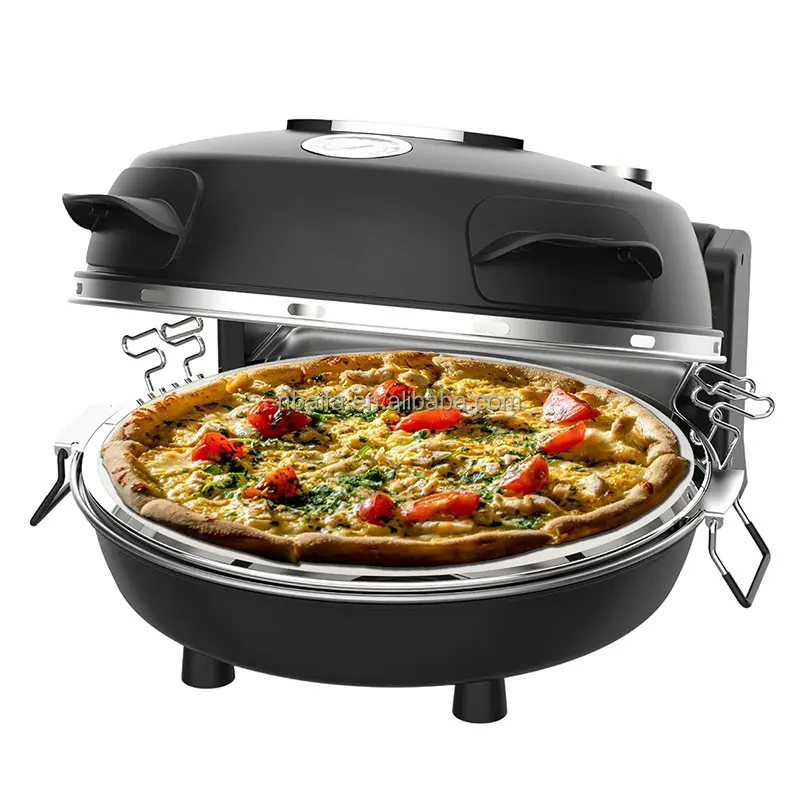 Aifa Factory Direct Price 12 Inch Non-Stick Calzone Maker Pizza Oven in Red Home Use Fast FunElectric Multi Pizza Maker