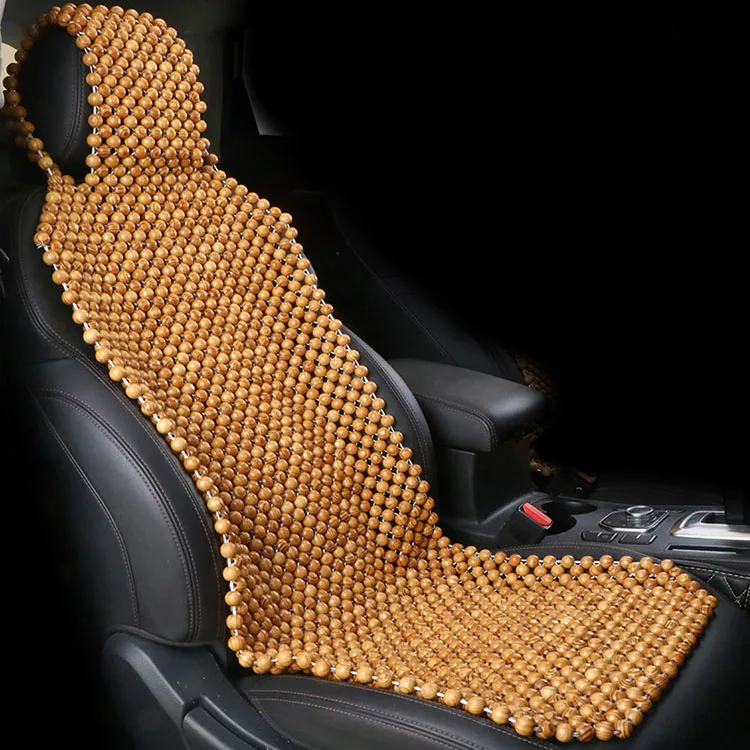Marcan Factory Price Handmade Design Breathable Wooden Bead Car Seat Cover for Summer Beads Cooling Bead Car Seat Cushion