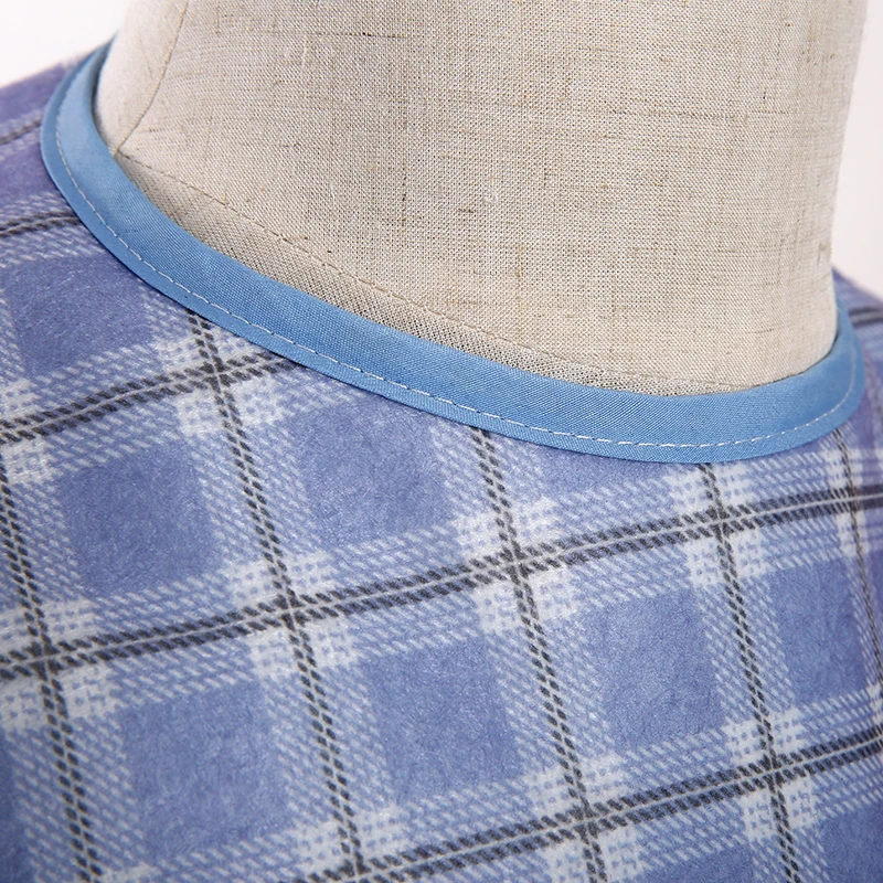 Specially Designed Printing Reusable Adult Bib Waterproof Aprons Spill Mealtime Protector E Style