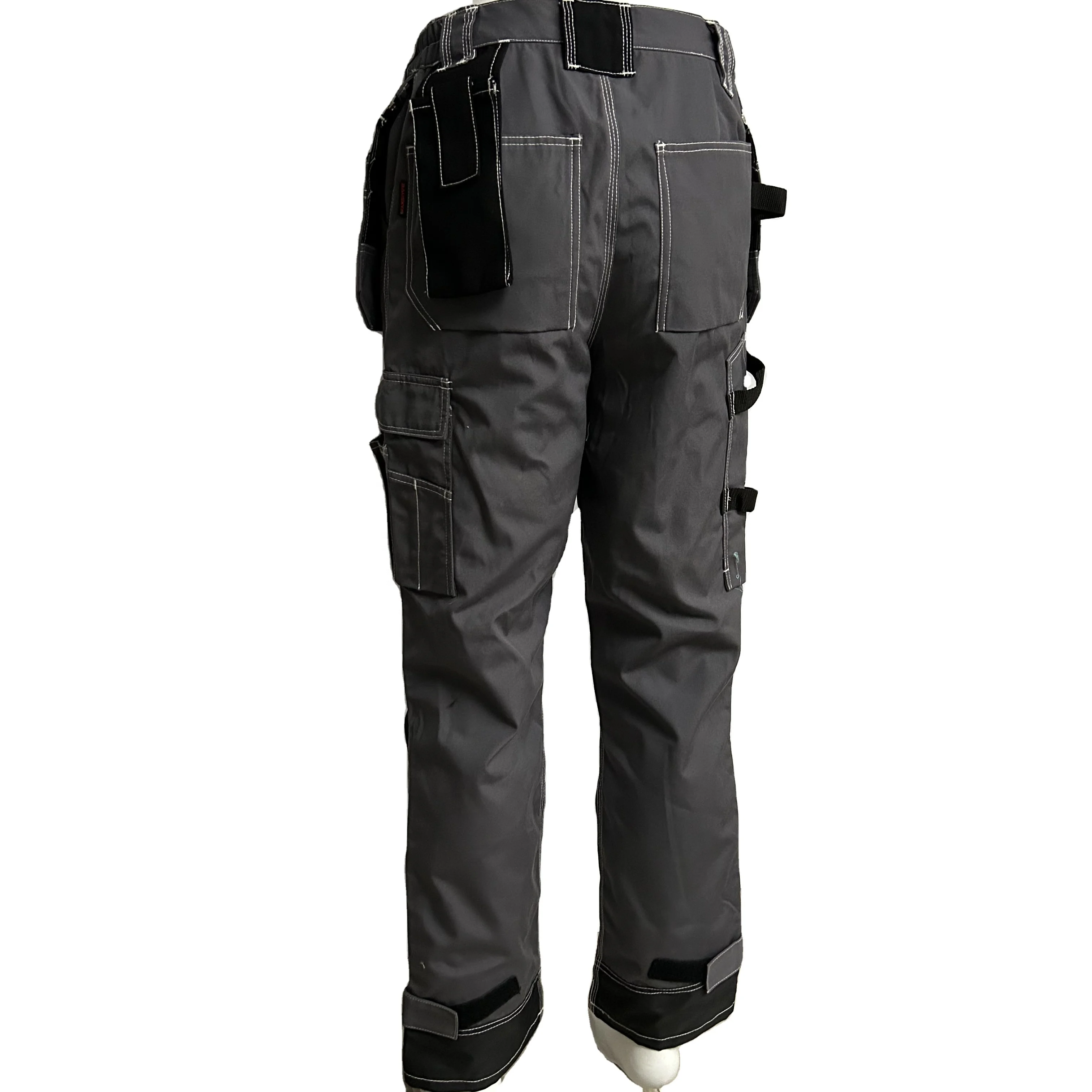 Heavy Duty Durable Workshop Uniform Utility Pants 65/35 Poly/Cotton Multi Pockets Work Trousers Customized Cargo Pants For Men