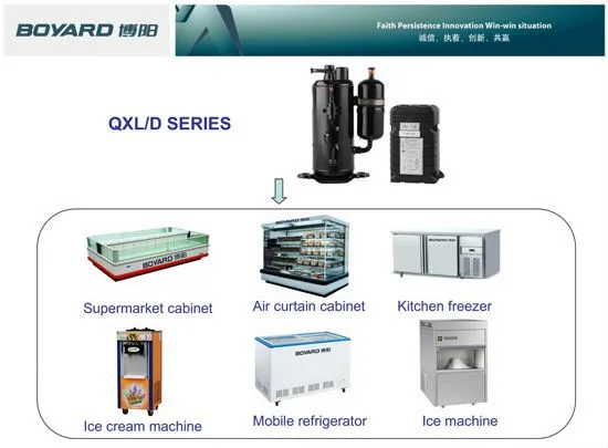 R404a DC inverter compressor for Commercial refrigeration parts for blood freezer mini food & beverage reefer unit